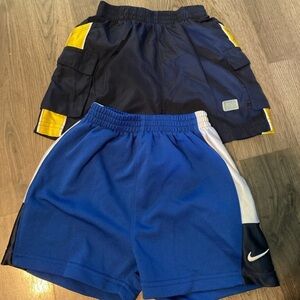 2 pairs Nike Kids Boy Athletic Shorts sz 24m